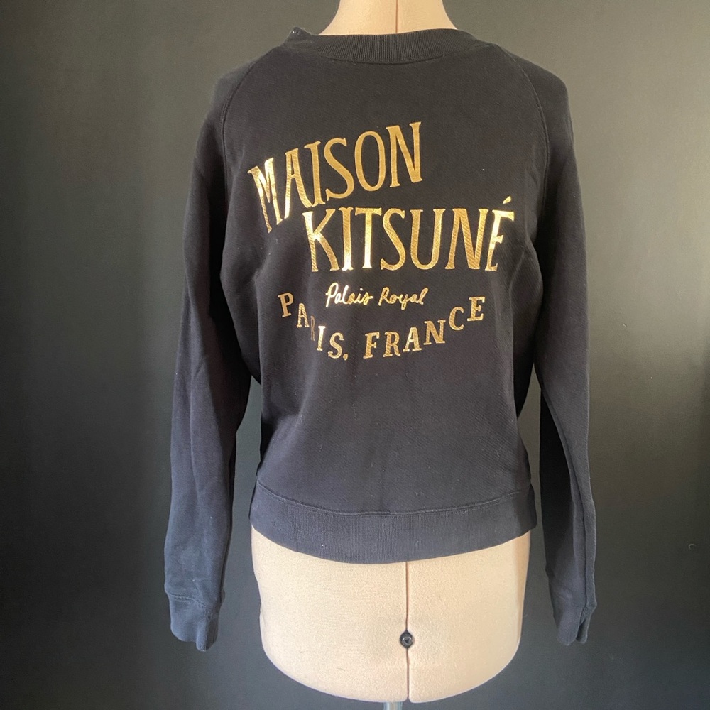 MAISON KITSUNE Black Sweater
